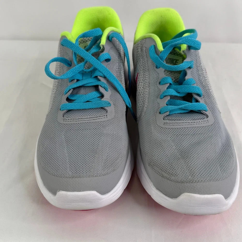 Nike Revolution 3 GS Kids Running Shoes Wolf Grey Pink 819416-064 Size 6.5Y‎